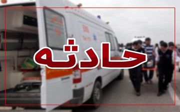 مصدومیت ۱۱ نفر بر اثر برخورد مینی بوس و تریلی در حسن رود انزلی