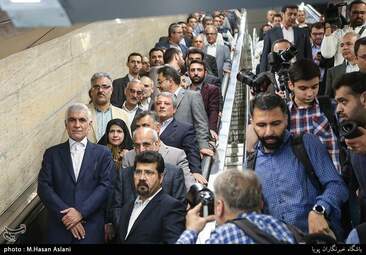 بازگشایی بخش میانی خط ۷ مترو تهران به روایت تصویر 