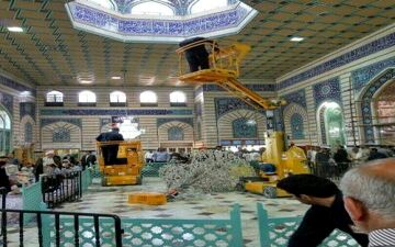 حادثه در حرم حضرت معضومه(س) +عکس