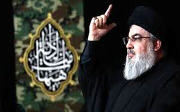 دیدار سید حسن نصرالله با دختر سردار سلیمانی 