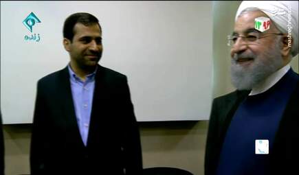 ورود روحانی به صدا و سیما + تصاویر