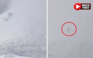 رویت موجود آدم نمای عجیب در کوهستان!