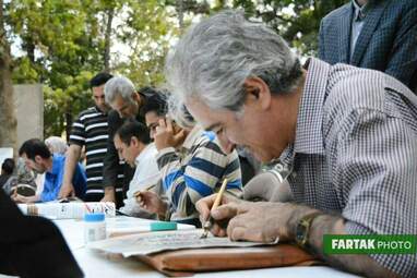 مراسم رونمایی از تندیس میرزا رضا کلهر