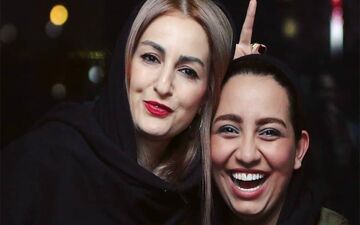 ژست عجیب شقایق دهقان در کنار دختر همسرش