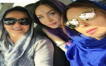 سلفی جدید زنان بازیگر در ماشین