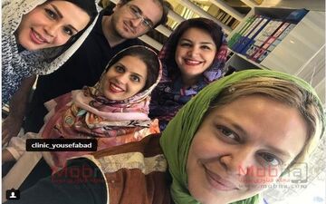 سلفی بهاره رهنما در کلینیک دندانپزشکی (عکس)