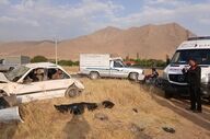واژگونی خودرو در جاده شازند با یک کشته