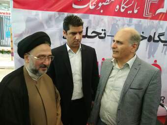 گزارش تصویری از بازدید حجت الاسلام سید محمد علی ابطحی از غرفه فرتاک نیوز