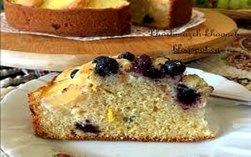 طرز تهیه  کیک گلابی و بلوبری | واقعا خوشمزه س!