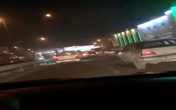 فیلم/ عاقبت لایی کشیدن در اتوبان باقری تهران!