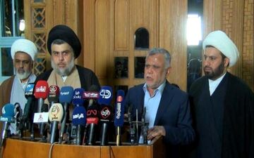 اعلام ائتلاف بین صدر و العامری به عنوان هسته‌ اولیه تشکیل فراکسیون اکثریت پارلمانی