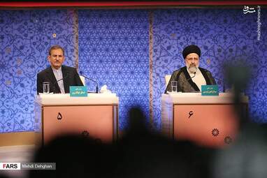 پشت صحنه آخرین مناظره کاندیداها + تصاویر