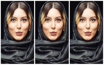 مانتو جلو باز و شلوار پاره به سبک فریبا نادری!! / خودنمایی عجیب فریبا نادری با استایل شرم آور
