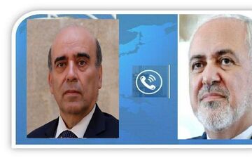 توئیت ظریف پس از گفتگوی تلفنی با همتای لبنانی
