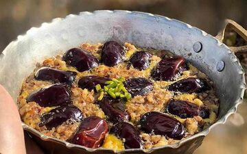 املت خرما، یک سحری مقوی و خوشمزه برای روزه داران + طرز تهیه