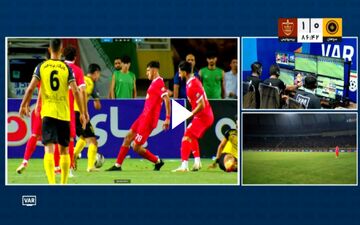 دو صحنه مشکوک به پنالتی در بازی سپاهان‌-پرسپولیس + ویدئو