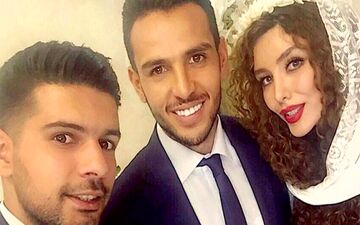 عکس منتشر شده از عروسی بازیکن استقلال و همسر بازیگرش