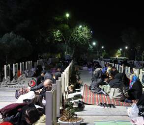 گزارش تصویری از  شب بیست و یکم ماه مبارک رمضان در گلستان شهدای اصفهان