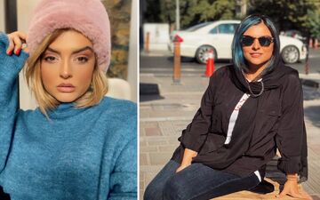 دنیا مدنی به کوه و دشت زد / خانم بازیگر در بین گله های گوسفند + عکس