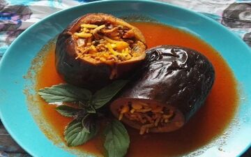 آموزش  دلمه بادمجان خوشمزه و خوش طعم!