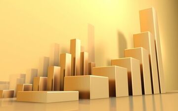 طلای جهانی ایستاده در اوج