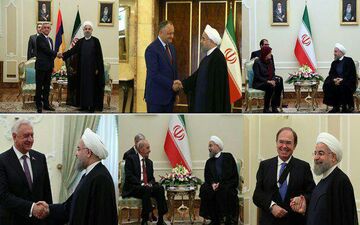  روحانی در دیدارهای دیپلماتیک پس از تحلیف بر توسعه روابط دوجانبه با کشورهای مختلف تاکید کرد