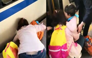 سرانجام سرگرم شدن مادر با تلفن همراه در ایستگاه مترو!+فیلم