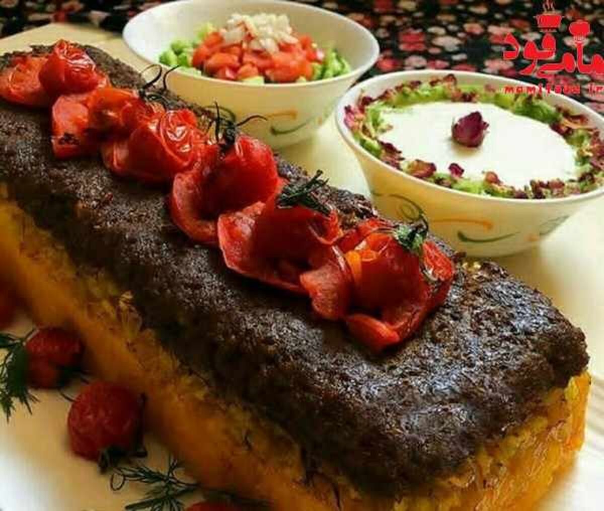 ته چین کباب تابه ای با طعم فوق العاده خوشمزه رو این طوری درست کن