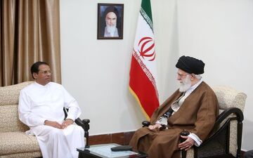 دیدار رئیس‌جمهور سریلانکا با رهبر انقلاب