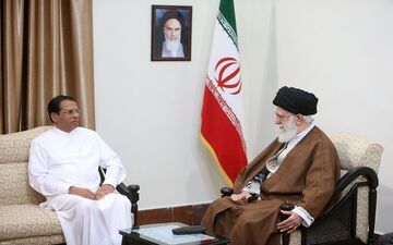 دیدار رئیس‌جمهور سریلانکا با رهبر انقلاب