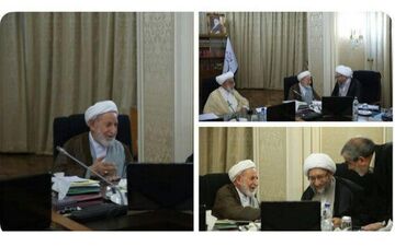 دیدار آیت الله یزدی و آملی لاریجانی پس از مشاجره + عکس