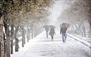  بارش برف و باران در پایان هفته