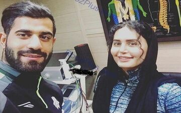 الناز شاکردوست و فوتبالیست مشهور در فیزیوتراپی+عکس