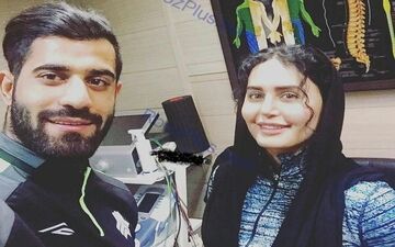 الناز شاکردوست و فوتبالیست مشهور در فیزیوتراپی+عکس