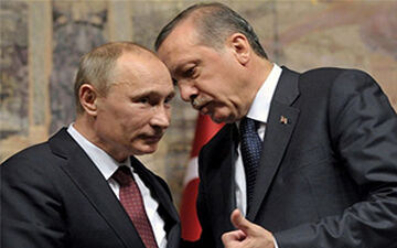 کار عجیب پوتین با صندلی اردوغان + فیلم