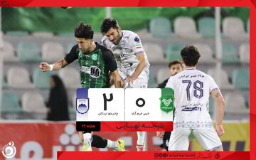 چادرملو با پیروزی مقابل خیبر بالاتر از پرسپولیس قرار گرفت
