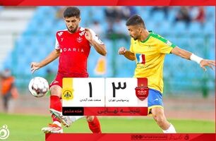 خلاصه بازی پرسپولیس ۳ - صنعت نفت آبادان ۱ + ویدئو
