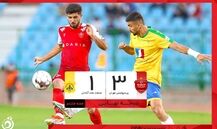 خلاصه بازی پرسپولیس ۳ - صنعت نفت آبادان ۱ + ویدئو