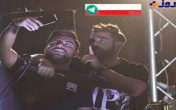 سلفی جالب رضا گلزار و همکار معروفش سرصحنه