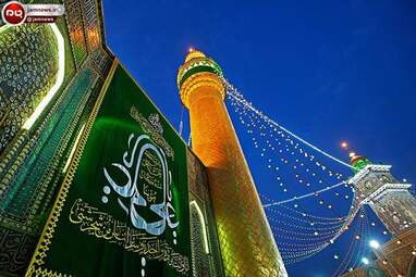 حرم امام علی (ع) در شب میلاد + عکس