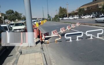 پلیس راهور همدان: تقاطع غیرهمسطح رسالت برای انجام عملیات فنی مسدود شد