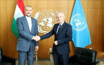 دیدار وزیر خارجه ایران با رئیس مجمع عمومی سازمان ملل