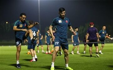 سعید آقایی در تمرین امروز پرسپولیس