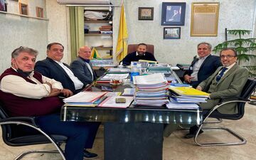 دیدار مدیران استیدو با رئیس فدراسیون هاکی 