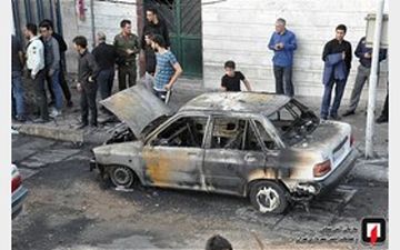 نشت تانکر گازوئیل ۳ خودرو را جزغاله کرد + عکس