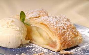 بیا اینجا یه شیرینی خوشمزه یادت بدم| طرز تهیه  اشترودل سیب !