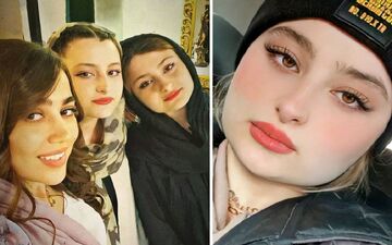 شوخی عیجب سارا و نیکا با پدرشان / یکی نیست جلوی این دو بچه رو بگیره ؟! + عکس