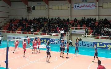 پیروزی تیم پیام مشهد در لیگ برتر والیبال کشور مقابل عقاب نهاجا