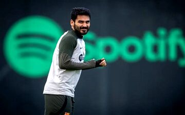 مجروحیت عجیب گوندوگان در تمرینات بارسلونا! + عکس 