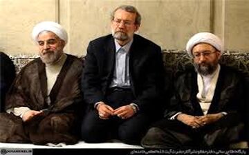 سران سه قوه در عروسی پسر رئیس مجلس +عکس